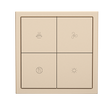 HDL Panel Tile Series 4 Button Smart Panel Champagne Gold HDL-M/PT4RA.1