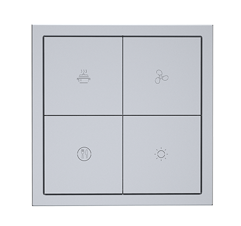 HDL Panel Smart Tile Series 8 Button Space Gray