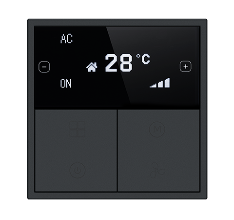 HDL Panel Tile Series OLED Thermostat Ash Gray HDL-M/PTOL6.1