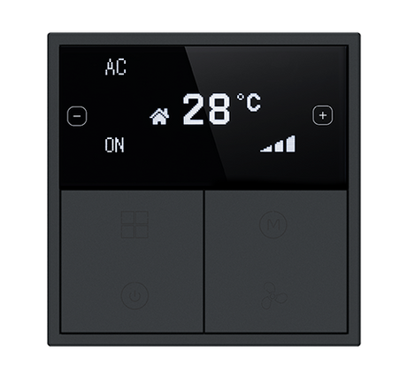 HDL Panel Tile Series OLED Thermostat Ash Gray HDL-M/PTOL6.1