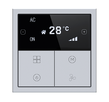 HDL Panel Tile Series OLED Thermostat Space Gray HDL-M/PTOL6.18