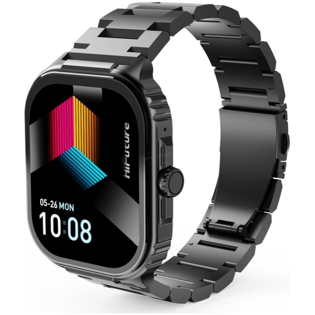 HiFuture ULTRA 3 Pro Black Premium Stainless Steel Sport SmartWatch AMOLED Display, Dual Core, 7 Day Battery, IP68