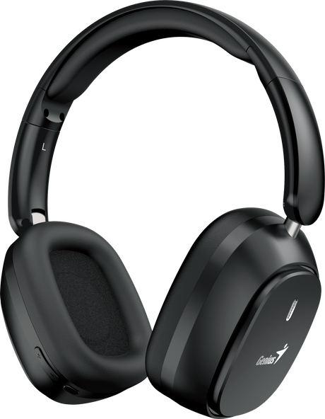 Genius Mobile Headphones Over Ear Bluetooth Foldable HS-820BT Black