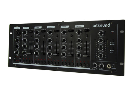 Artsound MIKS6.4 Audio Mixer 6 Channels 4 zones