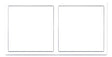 HDL Panel Frame Tile Series 2 Gangs  Ivory White MP2H-EC/TILE.48