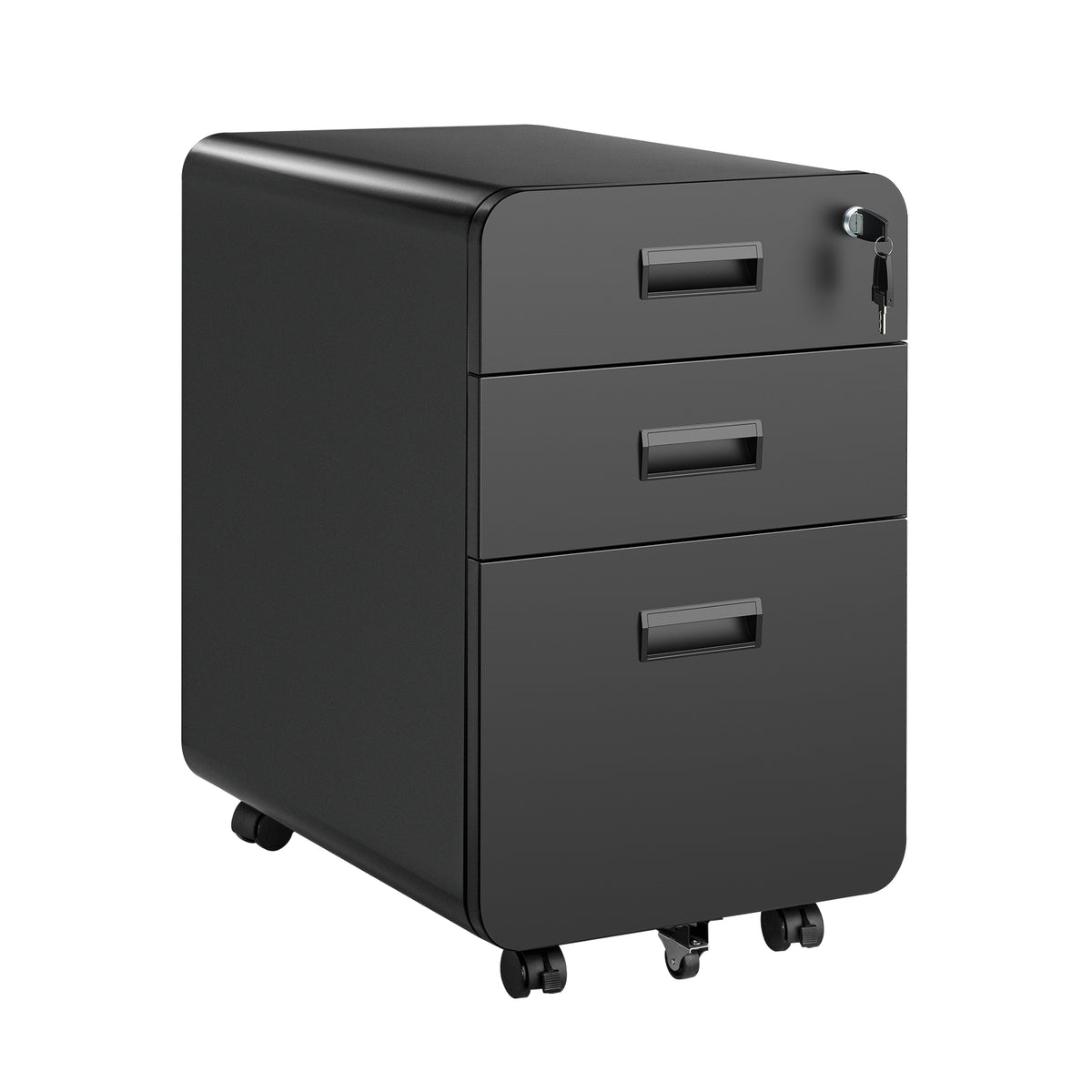 Lumivida File Cabinet Mobile with 3 Lockable Drawers CAB03-3
