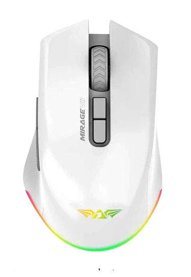 Armaggeddon Gaming Mouse Wired+2.4G+BT Recharge 7B MIRAGE VII White
