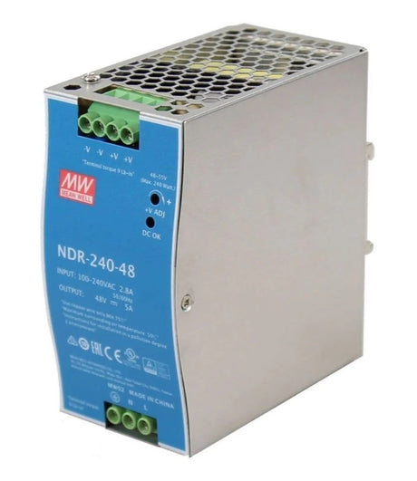 Meanwell NDR-240-48 Industrial DIN Rail PSU 48V 240W