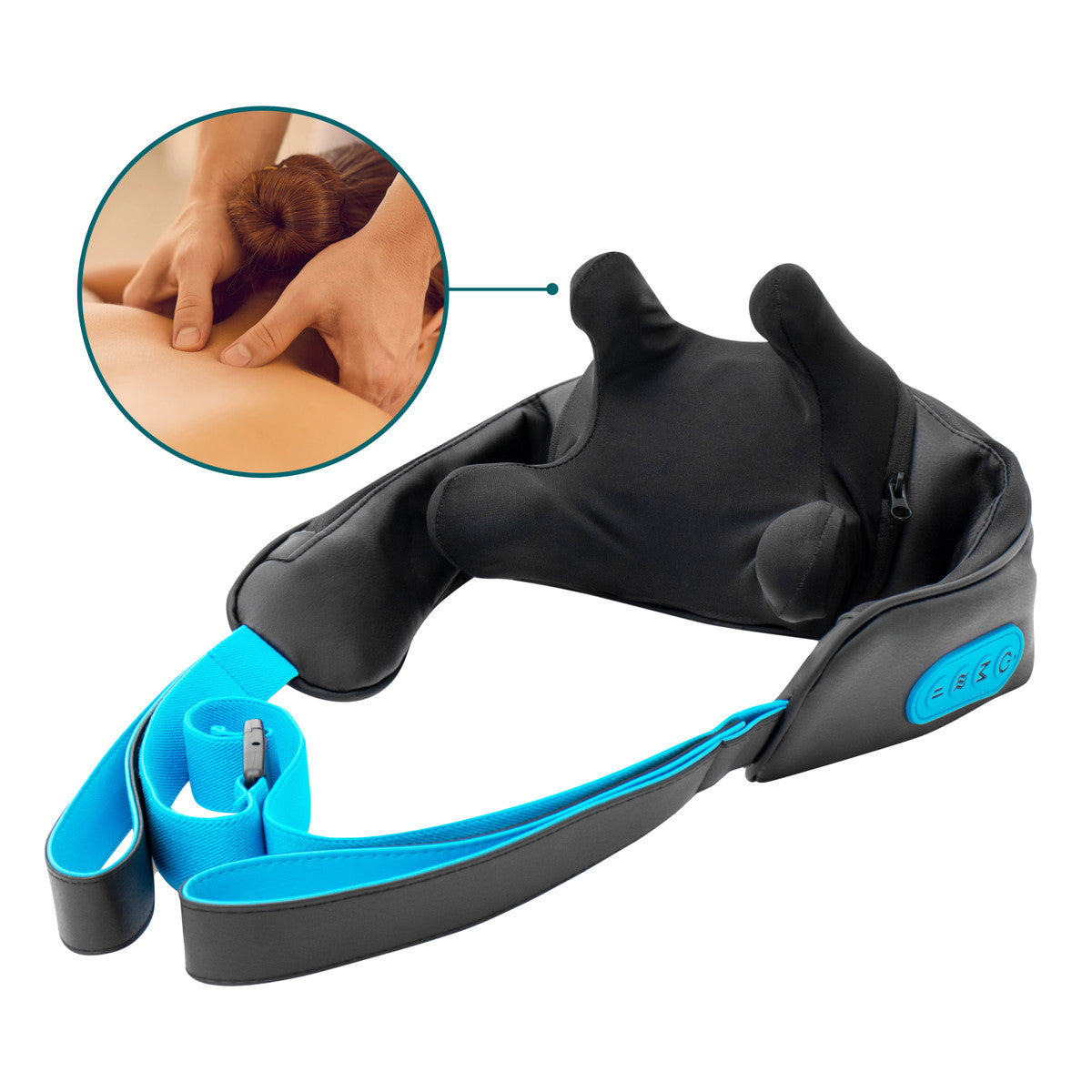 HoMedics NMS-275H Wireless Rechargeable Neck & Shoulder Shiatsu Massage with Heat