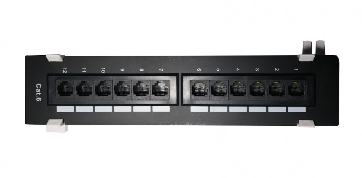 DigitMX NETPRO NP-CPP12C6W 12 Port CAT6 Wall Patch Panel