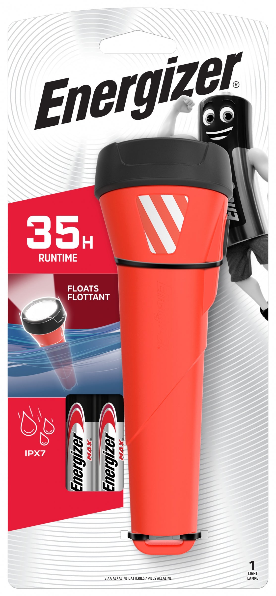 Energizer Light Torch 55 Lumens IPX7 (2AA) - Outdoor Waterproof
