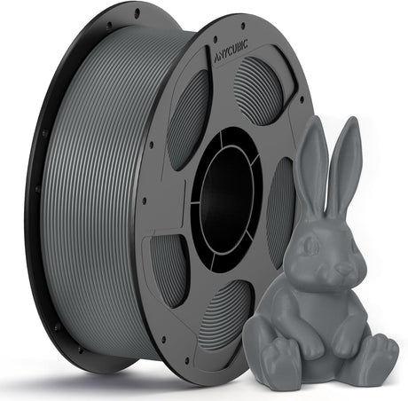 Anycubic PETG Filament Grey 1Kg. Ideal Usage: Mechanical brackets, water bottles, drone parts, and functional outdoor fixtures. Offering high impact resistance, weather durability, and chemical resistance.