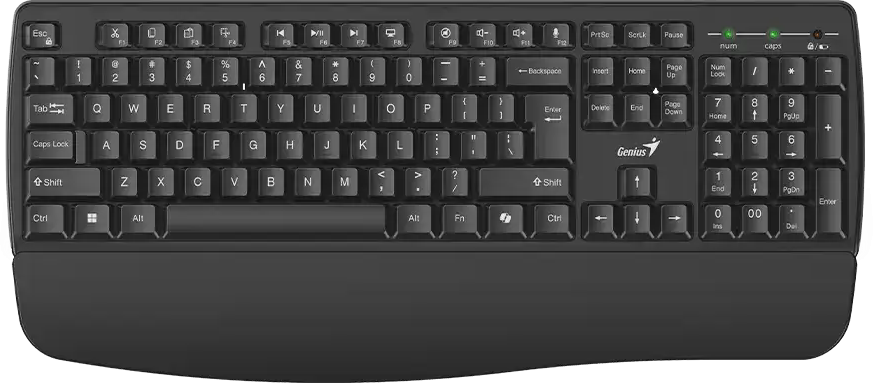 Genius Keyboard Wireless AI with Palm Rest KB-7123 English
