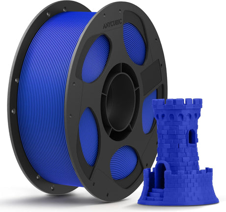 Anycubic PLA Basic Filament Texture Blue 1Kg. Ideal Usage: Concept models, decorative items, rapid prototypes, and low-stress household gadgets.