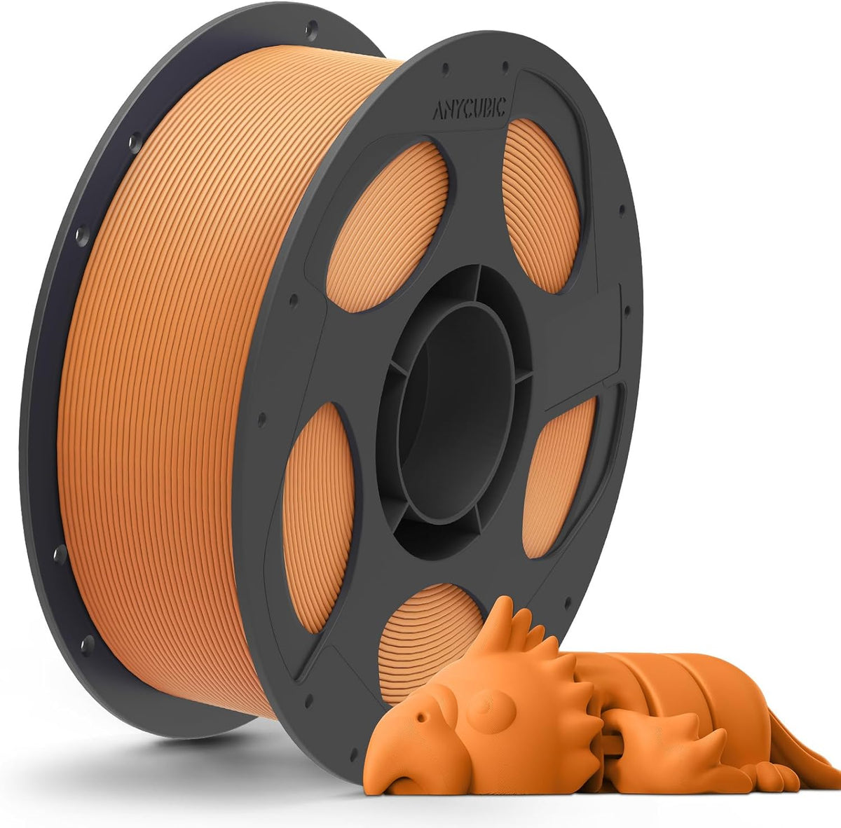 Anycubic PLA Matte Filament Orange 1Kg. Ideal Usage: Architectural models, photography props (where glare must be avoided), artistic sculptures, busts, and low-stress display prototypes.