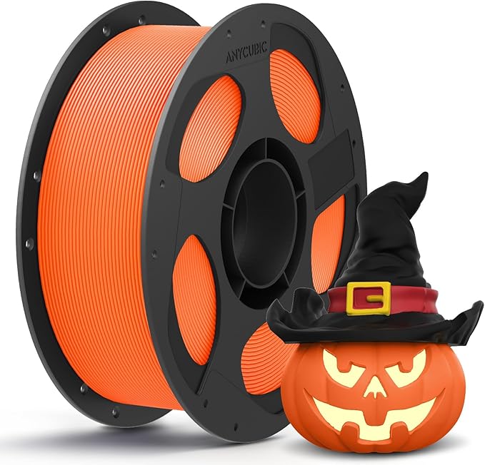 Anycubic PLA Basic Filament Texture Orange 1Kg. Ideal usage: Concept models, decorative items, rapid prototypes, and low-stress household gadgets.