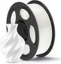 Anycubic PLA Silk Filament White 1Kg. Ideal Usage: Display models, figurines, cosplay armor/props, vases, jewelry, and decorative items where a premium, metallic, or glossy aesthetic is desired.
