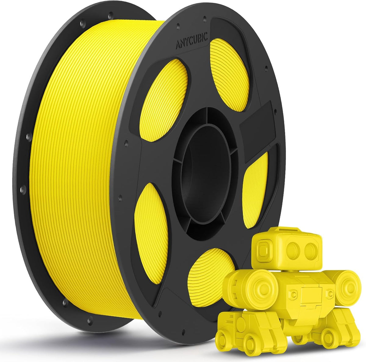 Anycubic PLA Basic Filament Texture Yellow 1Kg Ideal usage: Concept models, decorative items, rapid prototypes, and low-stress household gadgets.