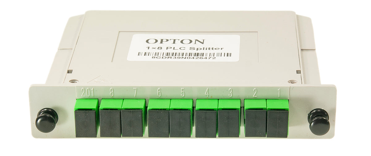 Opton PLC Fiber Splitter Cassette 1x8 SC/APC