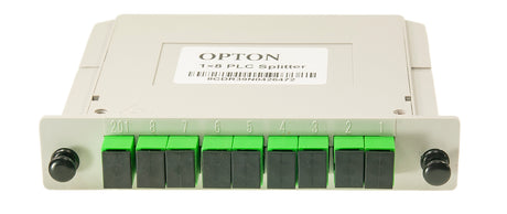 Opton PLC Fiber Splitter Cassette 1x8 SC/APC