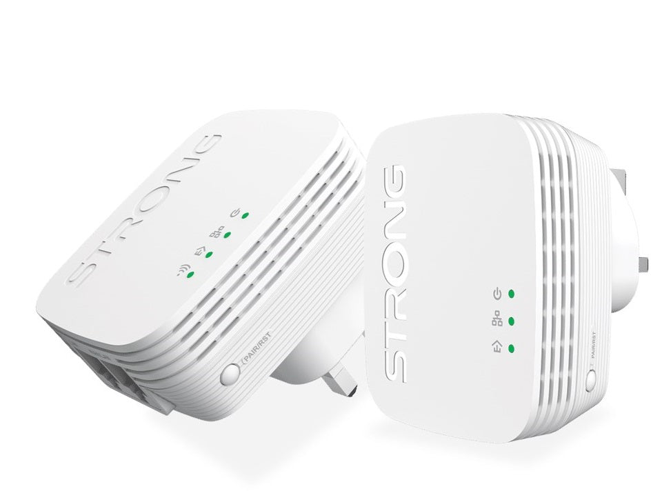 Strong Powerline Kit AV600 Mini 600Mbps WI-Fi 300Mbps UK POWERLWF600DUOMINIUK