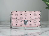 MCM Medium Soft Leather Clutch Crossbody Bag