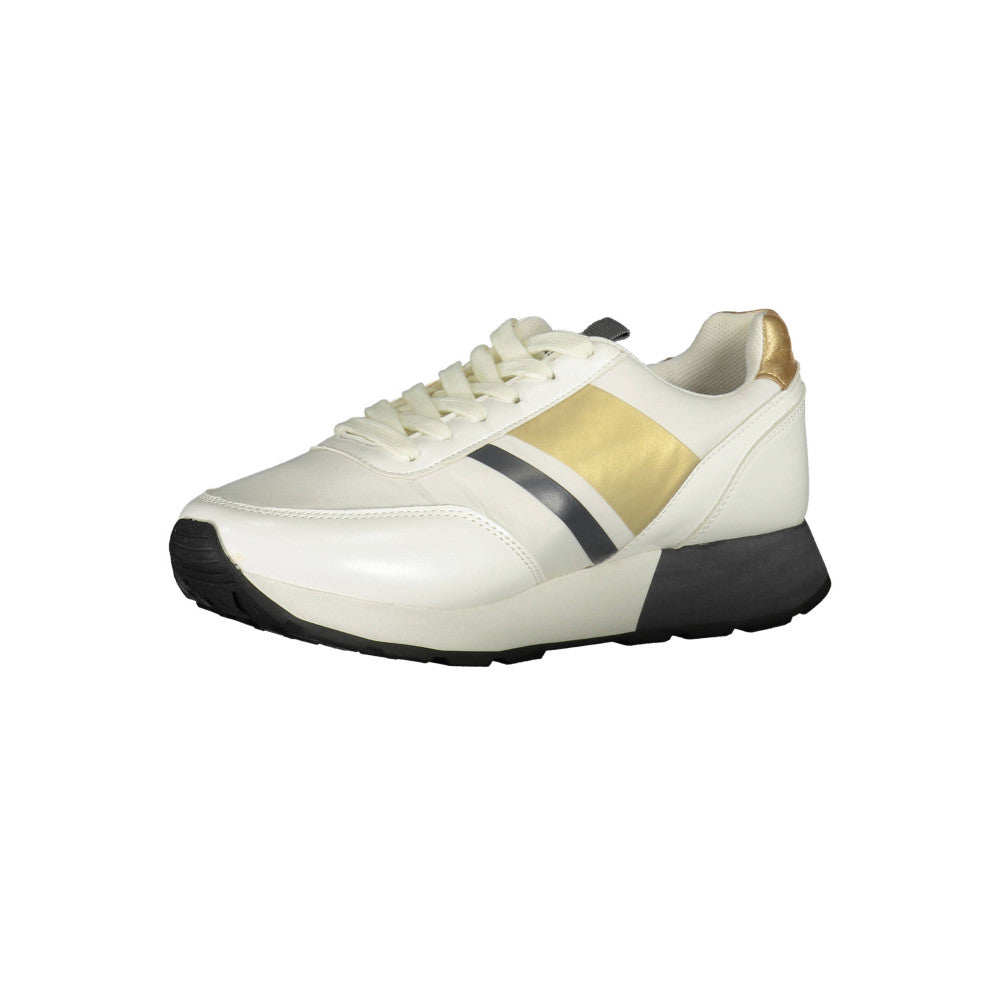 U.S. Polo Sport Shoe White with Gold Details - Women's