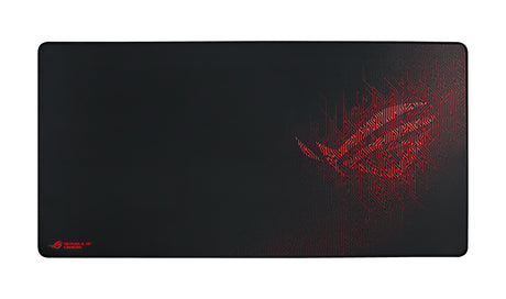 ASUS Gaming Mouse Pad ROG Sheath XL 900x440x3mm Smooth Gliding Fabric Anti-Fray Stitched Edges Non-Slip Red Rubber Base