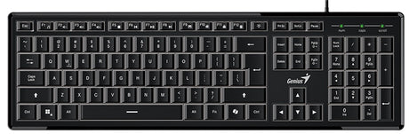 Genius SlimStar 820 Wired Illuminated AI Keyboard English