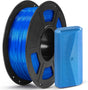Anycubic TPU 95A Filament Clear Blue 1Kg. Ideal Usage: Phone cases, custom gaskets, footwear prototypes, RC car tires, and vibration dampeners.