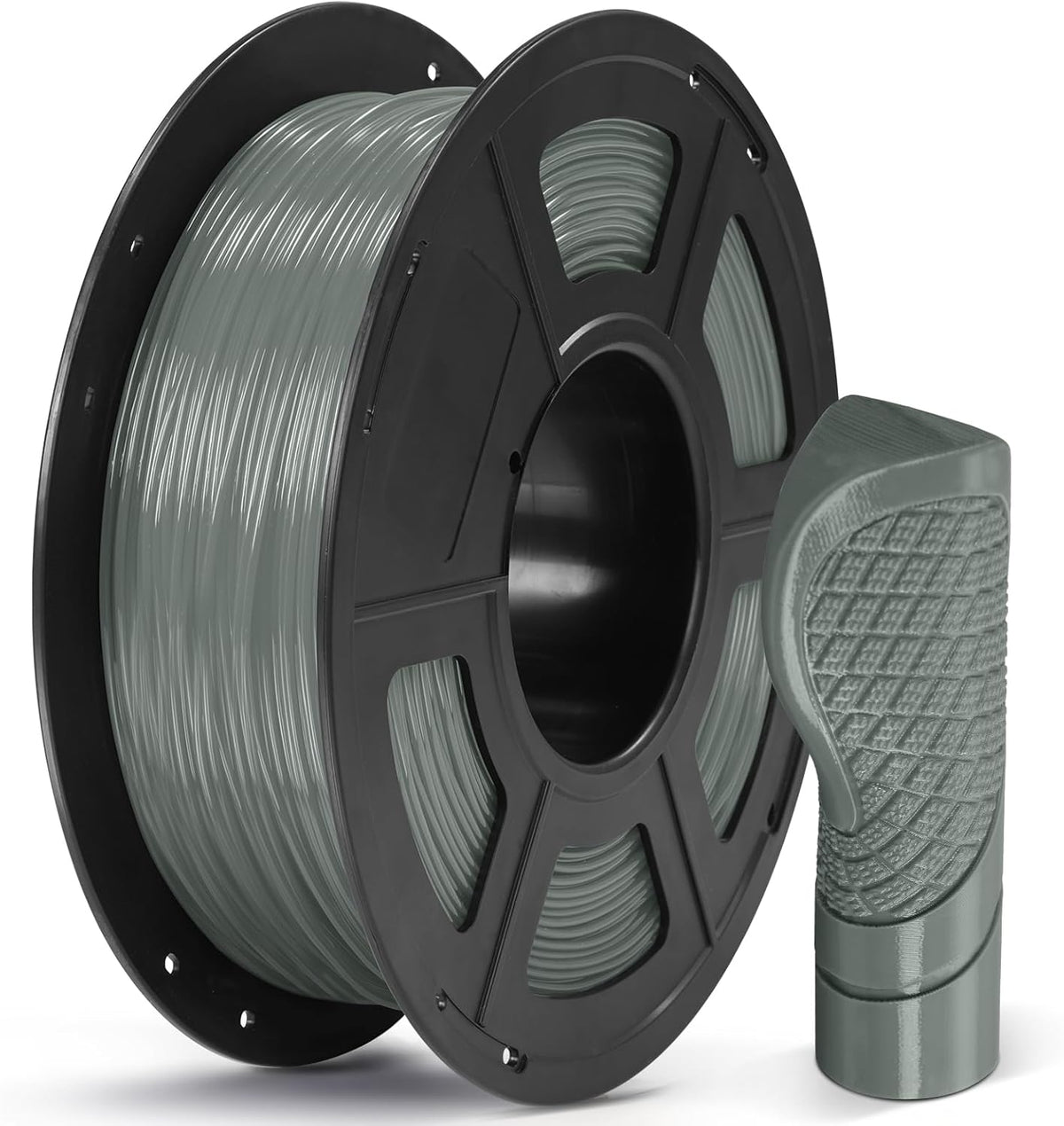 Anycubic TPU 95A Filament Grey 1Kg. Ideal Usage: Phone cases, custom gaskets, footwear prototypes, RC car tires, and vibration dampeners.