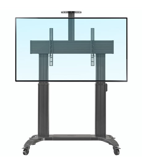 NBMounts TW100 Heavy Duty Motorized TV Trolley Supports up to 110'' & 136Kg Max Height 1.7m