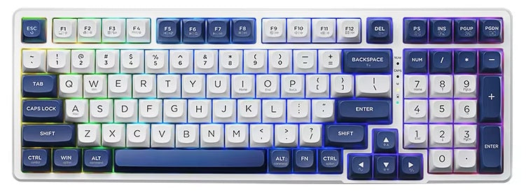 Thunderobot K98 GASKET Mechanical Keyboard Trimode 2.4GHz-BT-USBC 99 Red Switch Keys