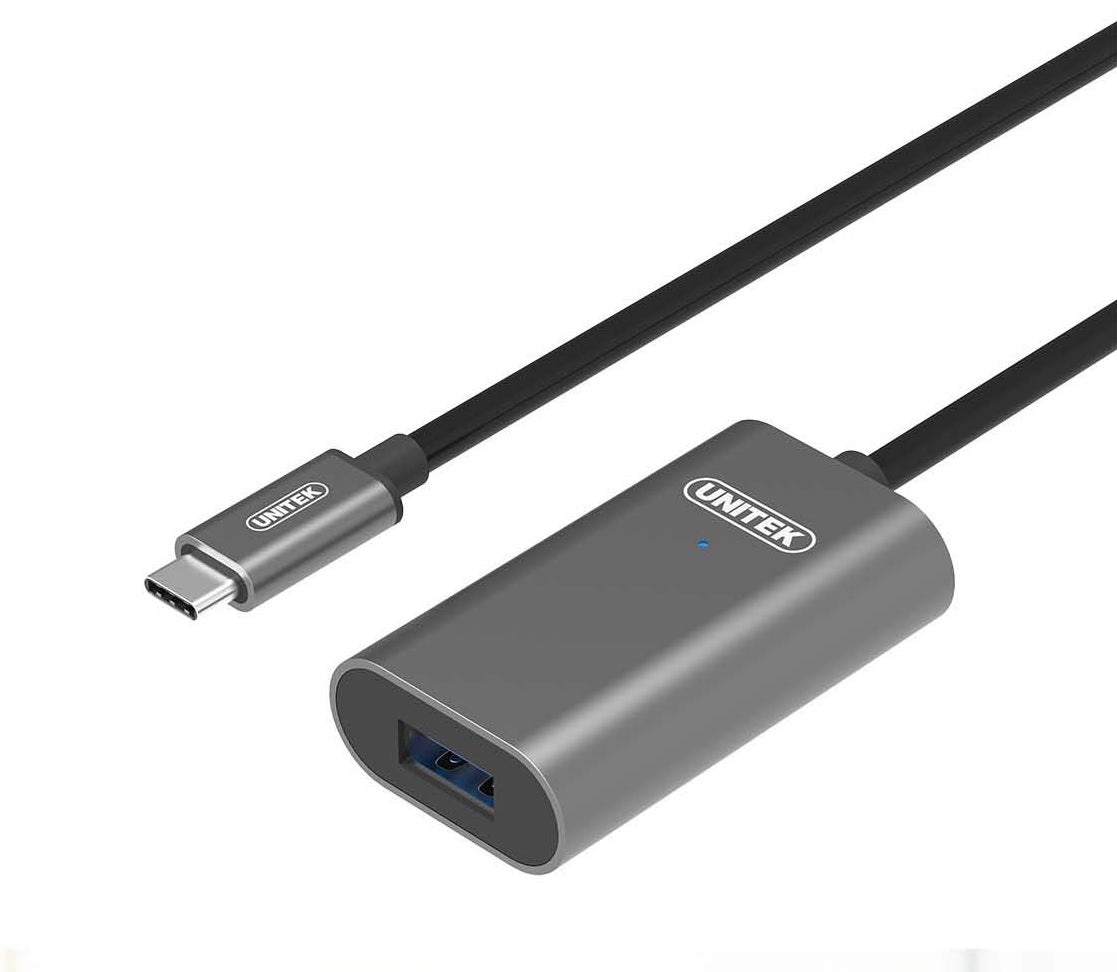 Unitek U304A USB3.1 USB-C Male to USB-A Female Active Extension Cable 5m