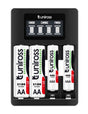 Uniross UCU002A Fast 2hr USB Charger for AA/AAA Incl 4xAA 2100 Batteries