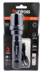 Uniross ULFL014 USB Rechargeable Pocket Aluminium Flashlight IP54 300 lumens & Powerbank Function