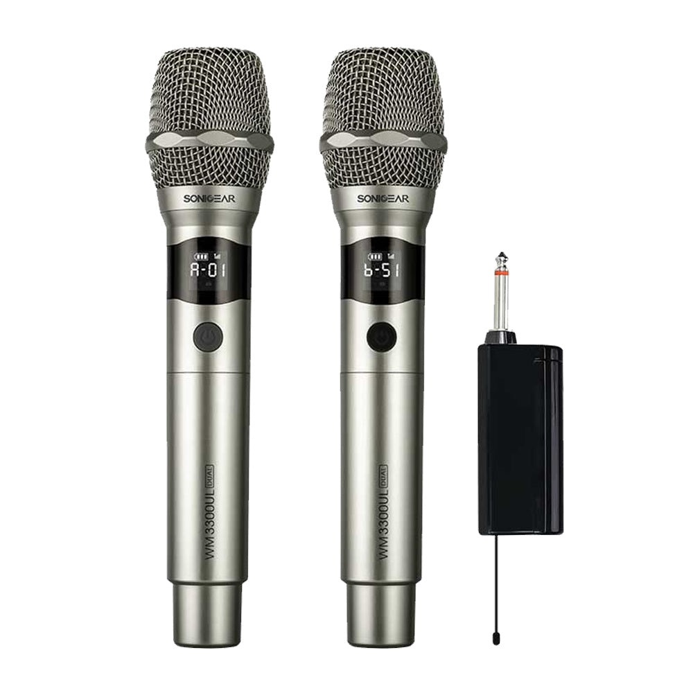 SonicGear Microphone Wireless 2xHandsets WM 3000UL DUAL Palladium