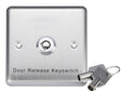 Zudsec Stainless Steel Door Release Button with Key ZDBT-801E