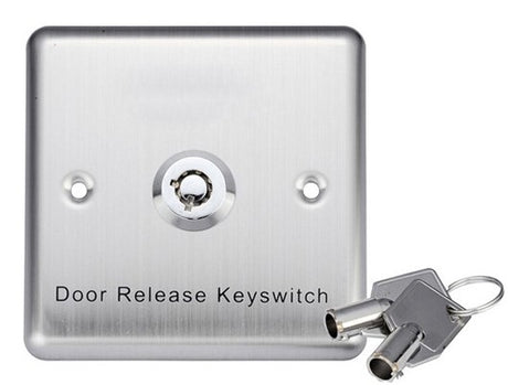 Zudsec Stainless Steel Door Release Button with Key ZDBT-801E