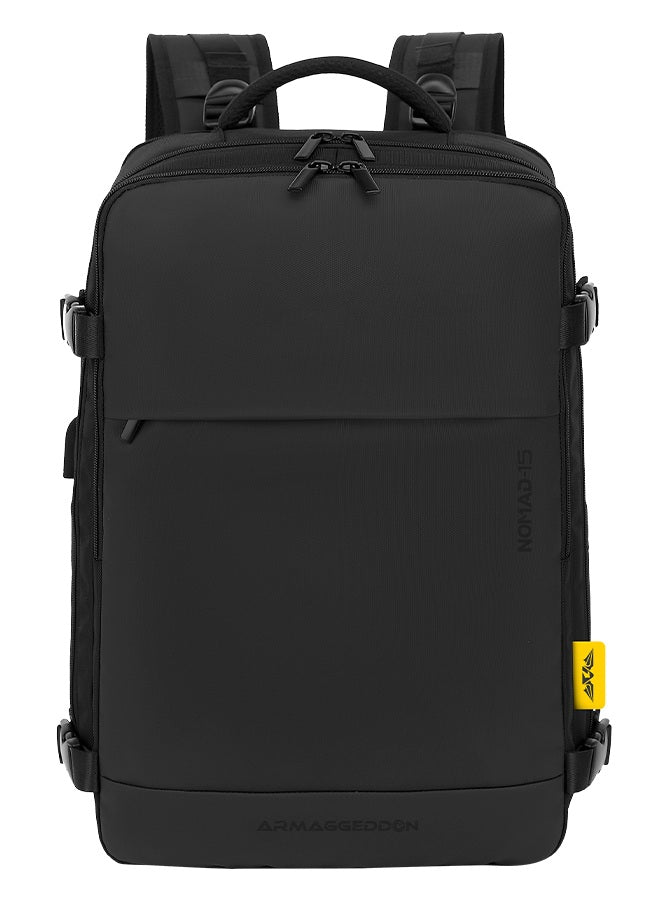 Armaggeddon NOMAD-15 Carbon Splashproof Gaming Bag with Lock & USB-C for up to 16'' Laptops