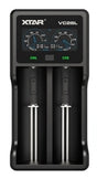 XTAR VC2S 2A Charger w/Display 2-Slots Lithium/NIMH 10440 to 26650