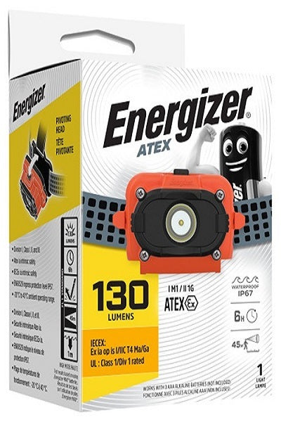 Energizer Light Headlight 130 Lumens & 6 Hrs IP67 - ATEX
