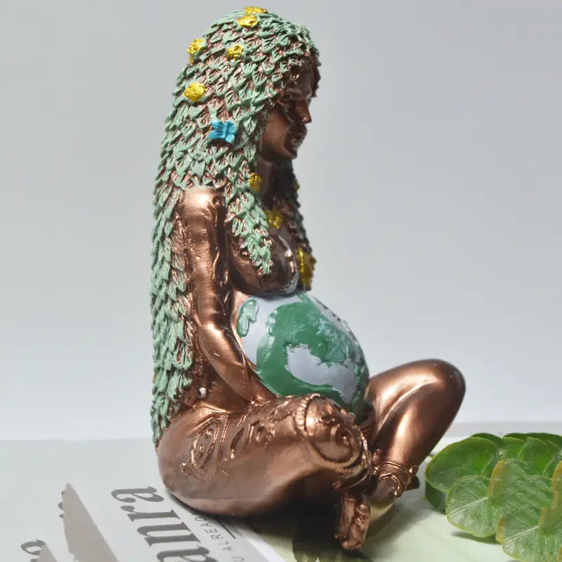 Millyear Mother Earth Resin Ornament for Home Decor