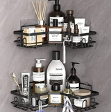Iron Triangle Bathroom Storage Rack Set
