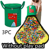Felt Storage Bag Toy Play Mat 2 In 1 Pull Rope