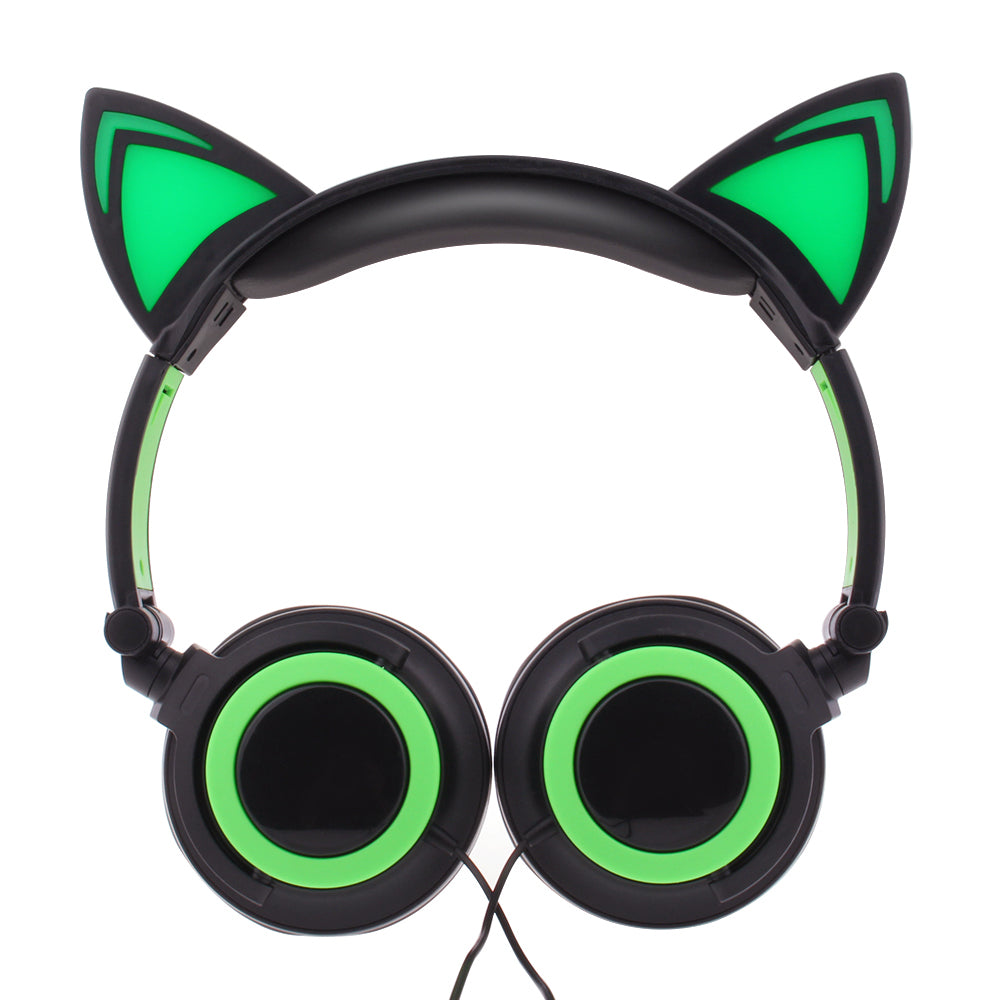 LED Animal-Ear Headphones