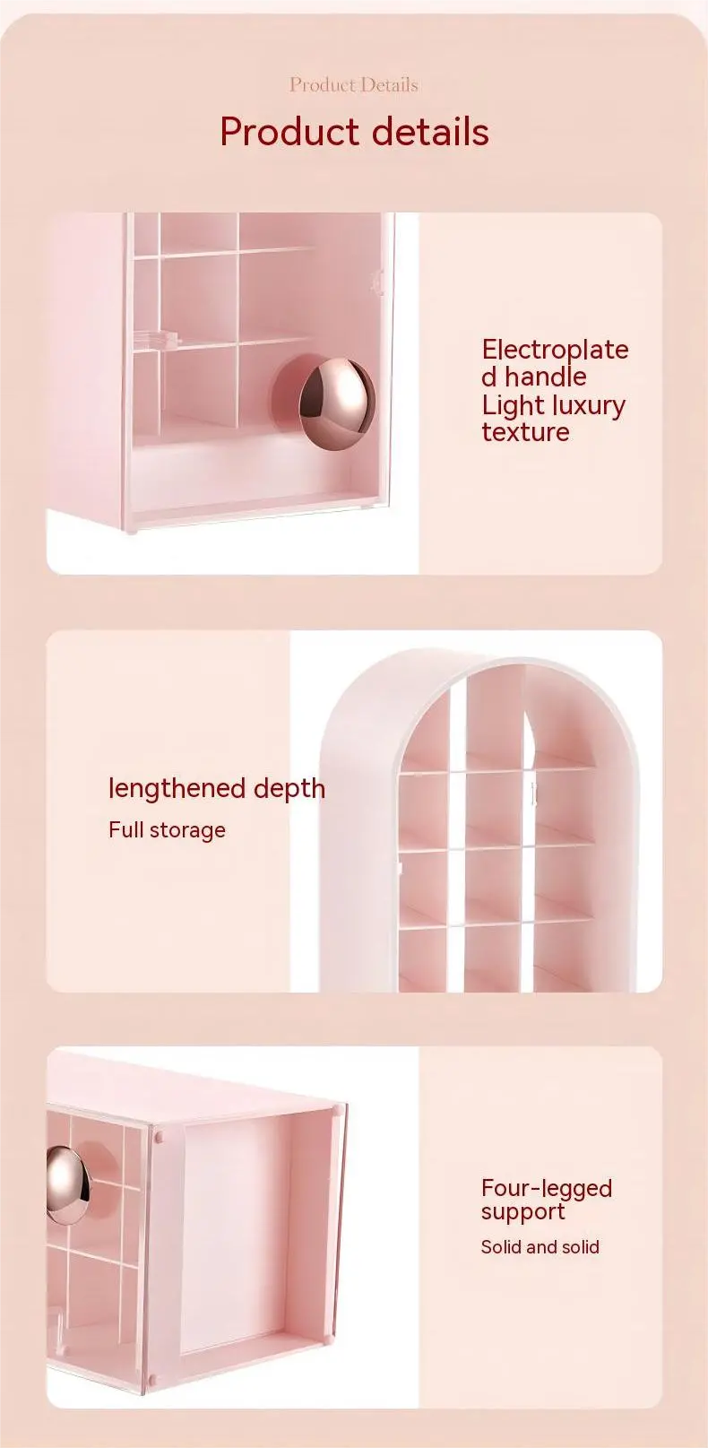 Lipstick Organizer and Storage Box with 18 Capacity