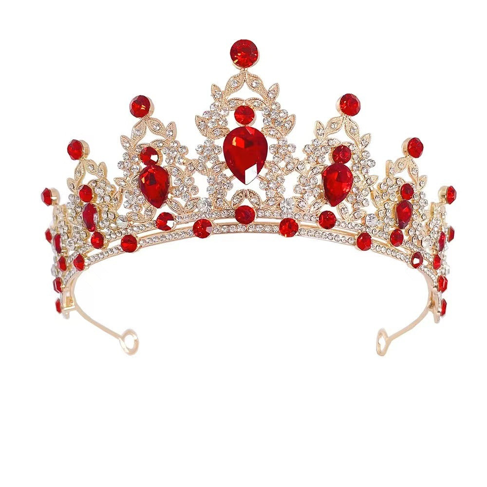 Luxury Rhinestone Bridal Crown Hair Accessory