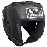 Contender Fight Sports Competition Boxing Headgear without Cheeks Small Black