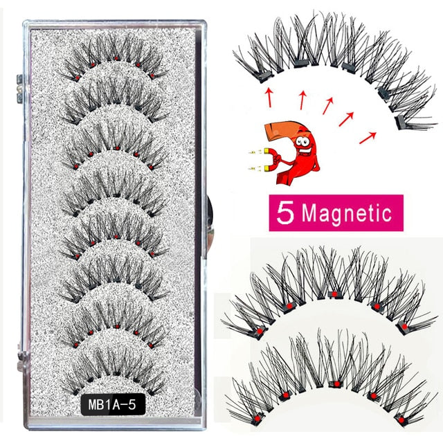 MBA 5 Magnetic Eyelashes Curler Set